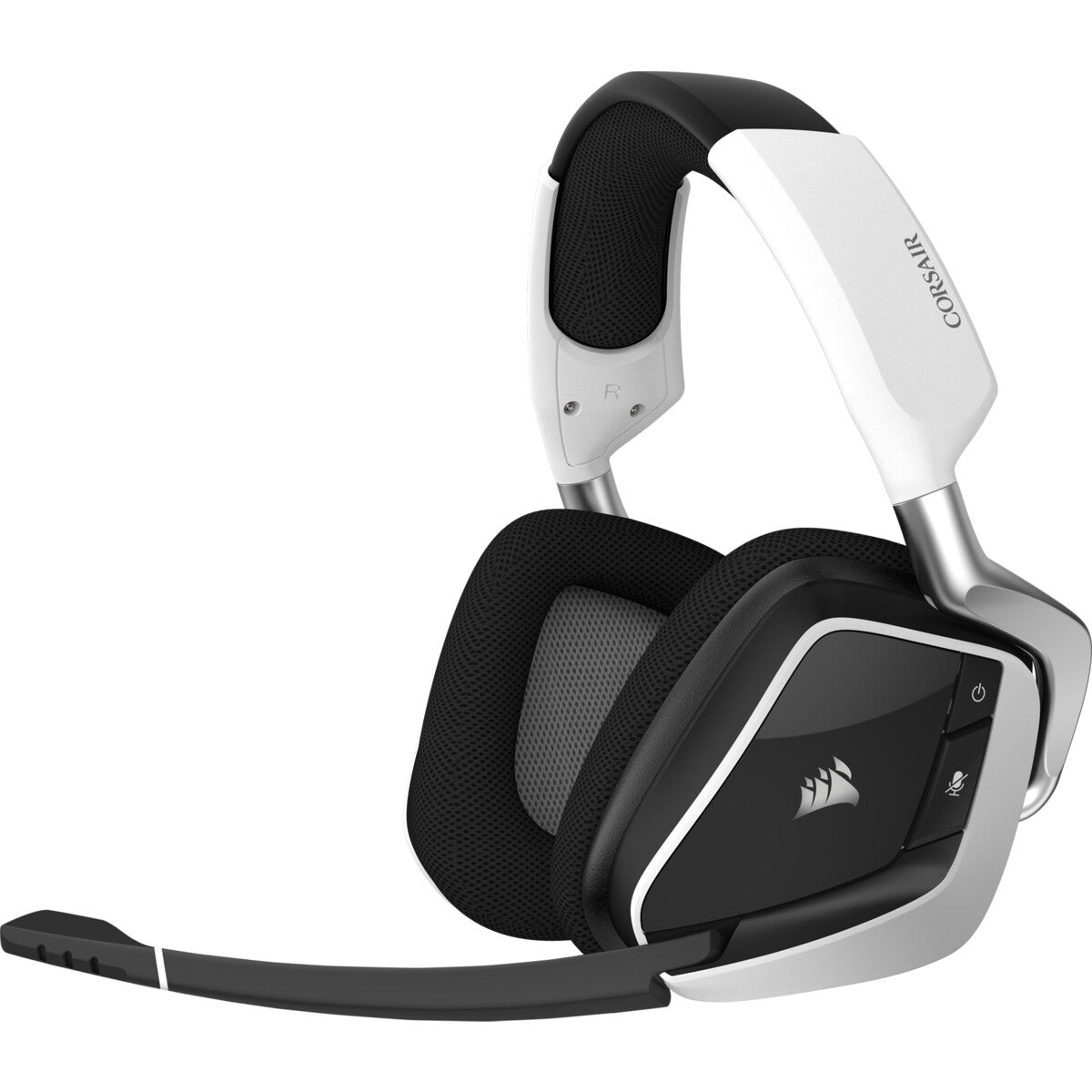 Corsair VOID RGB ELITE Wireless Headset Trådlös Huvudband Spela Svart, Vit