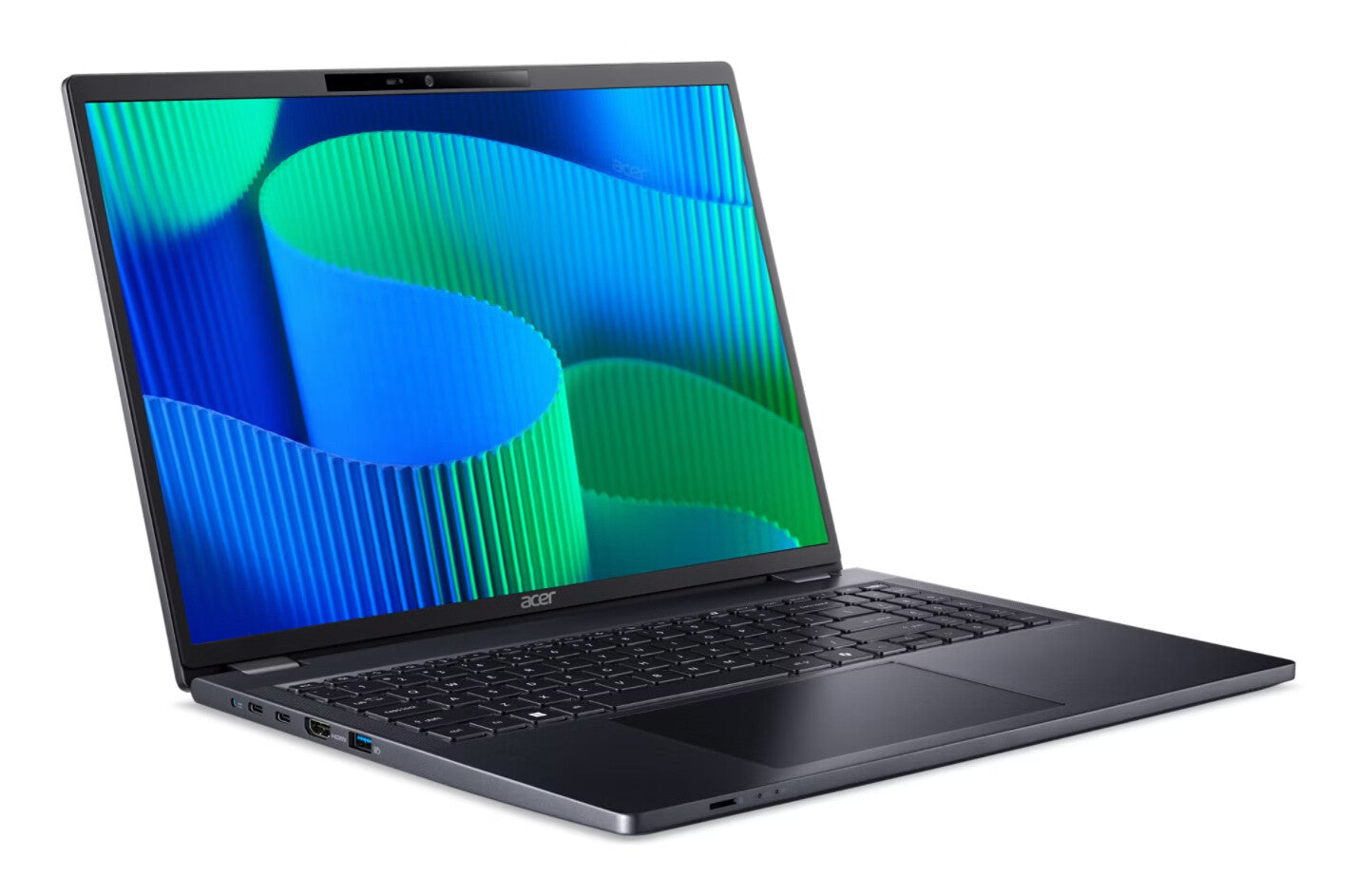 Acer TravelMate P4 TMP416-53-TCO-747D Intel Core Ultra 7 155U Bärbar dator 40,6 cm (16") WUXGA 32 GB DDR5-SDRAM 1 TB SSD Wi-Fi 6E (802.11ax) Windows 11 Pro Blå