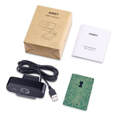AUKEY Impression webbkameror 2 MP 1920 x 1080 pixlar USB Svart