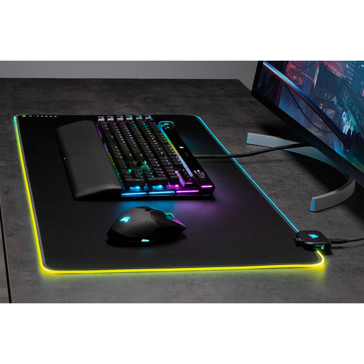 Corsair MM700 RGB Spelmusmatta Svart