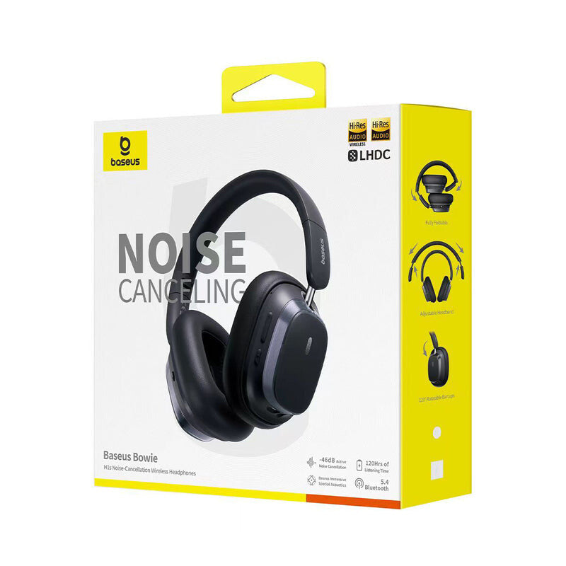 Baseus H1s Headset Trådlös Huvudband Samtal/musik USB Type-C Bluetooth Vit
