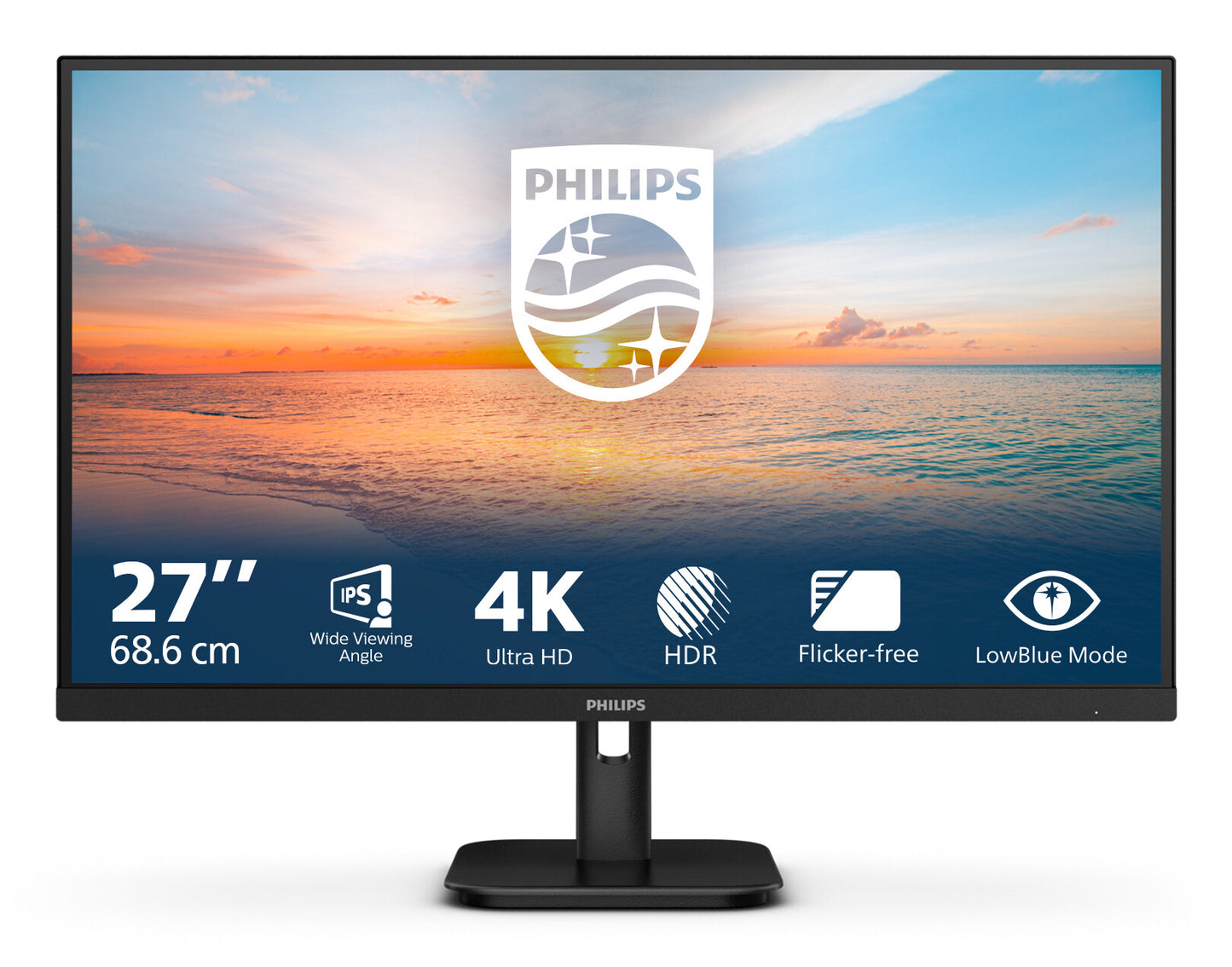 Philips 27E1N1800A/00 platta pc-skärmar 68,6 cm (27") 3840 x 2160 pixlar 4K Ultra HD LED Svart