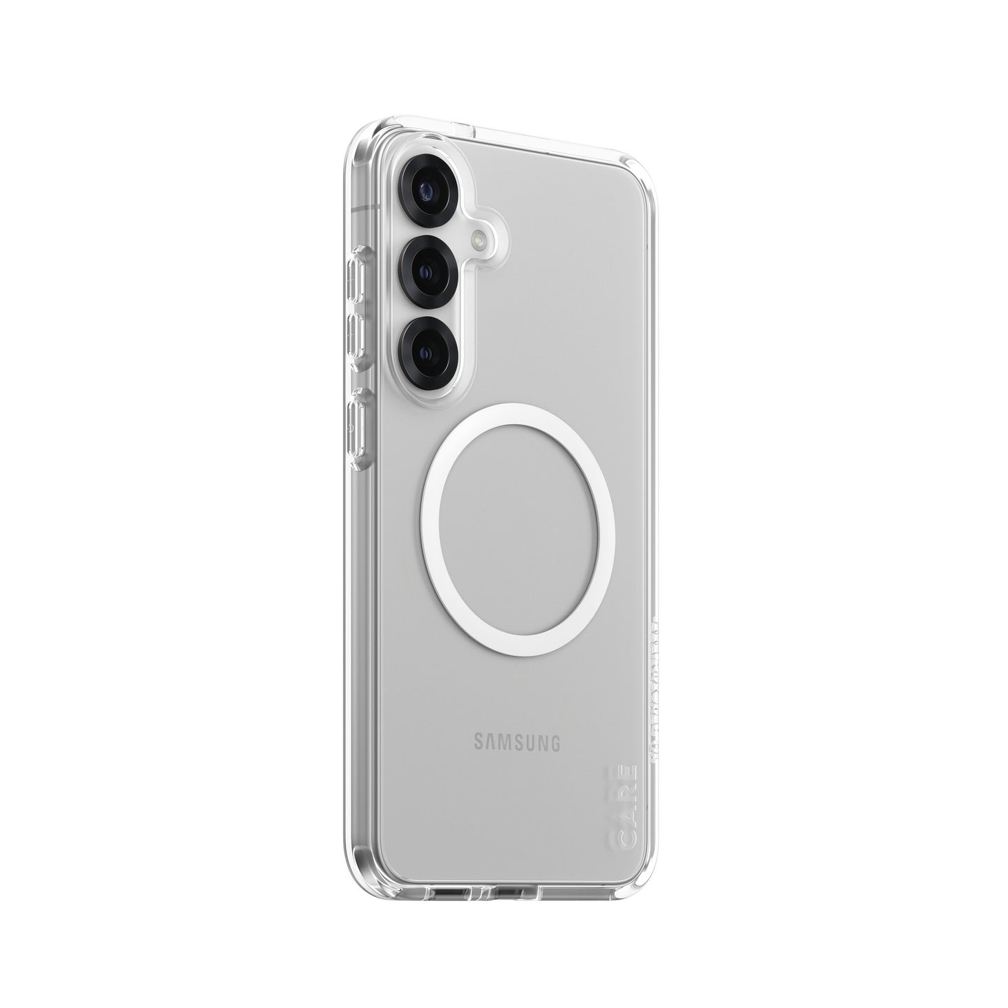 PanzerGlass CARE by ® Flagship Case Transparent Urban Combat w. White Qi Compatible Samsung Galaxy S25+ mobiltelefonfodral Omslag