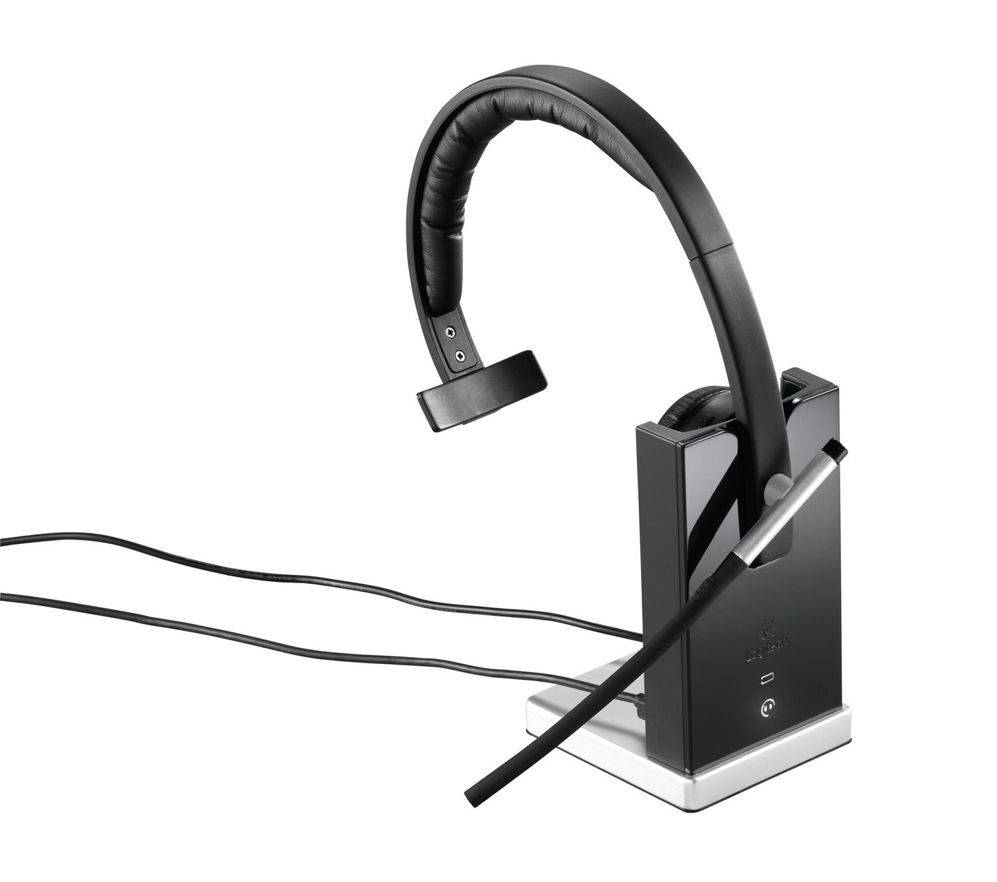Logitech H820e Headset Trådlös Huvudband Kontor/callcenter Laddningsställ Svart