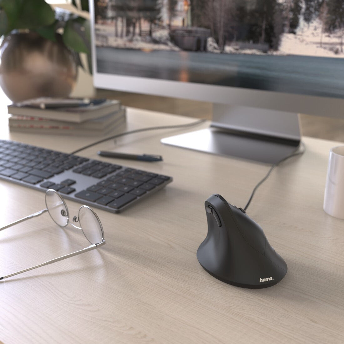 Hama EMC-500 datormöss Kontor högerhand USB Type-A Optisk 1800 DPI