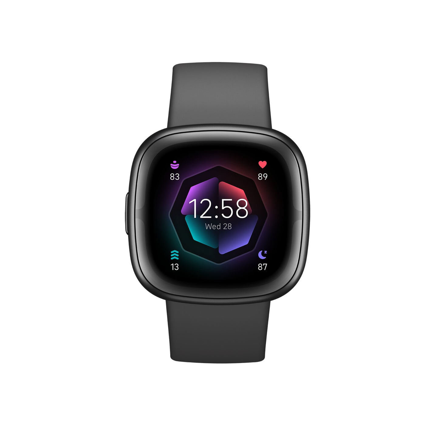 Fitbit Sense 2 Digital Pekskärm Svart GPS