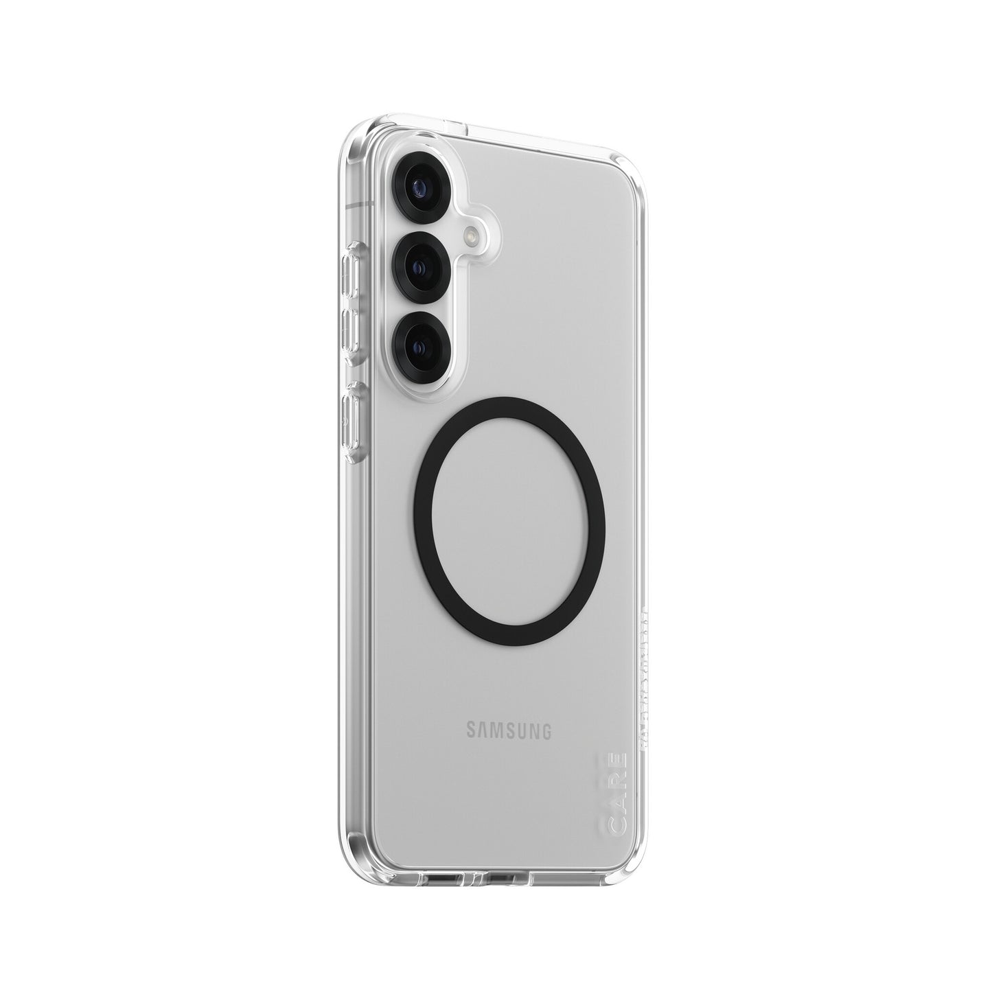 PanzerGlass CARE by ® Flagship Case Transparent Urban Combat w. Black Qi Compatible Samsung Galaxy S25+ mobiltelefonfodral Omslag