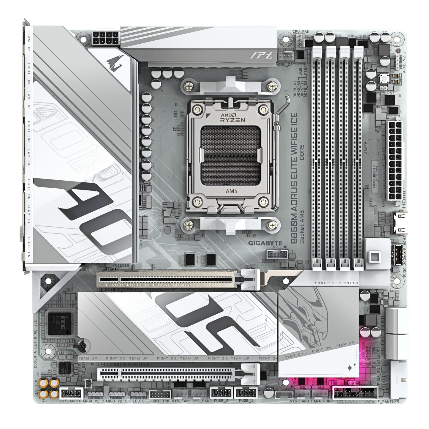GIGABYTE B850M AORUS ELITE WIFI6E ICE AMD B850 AM5-sockel micro ATX