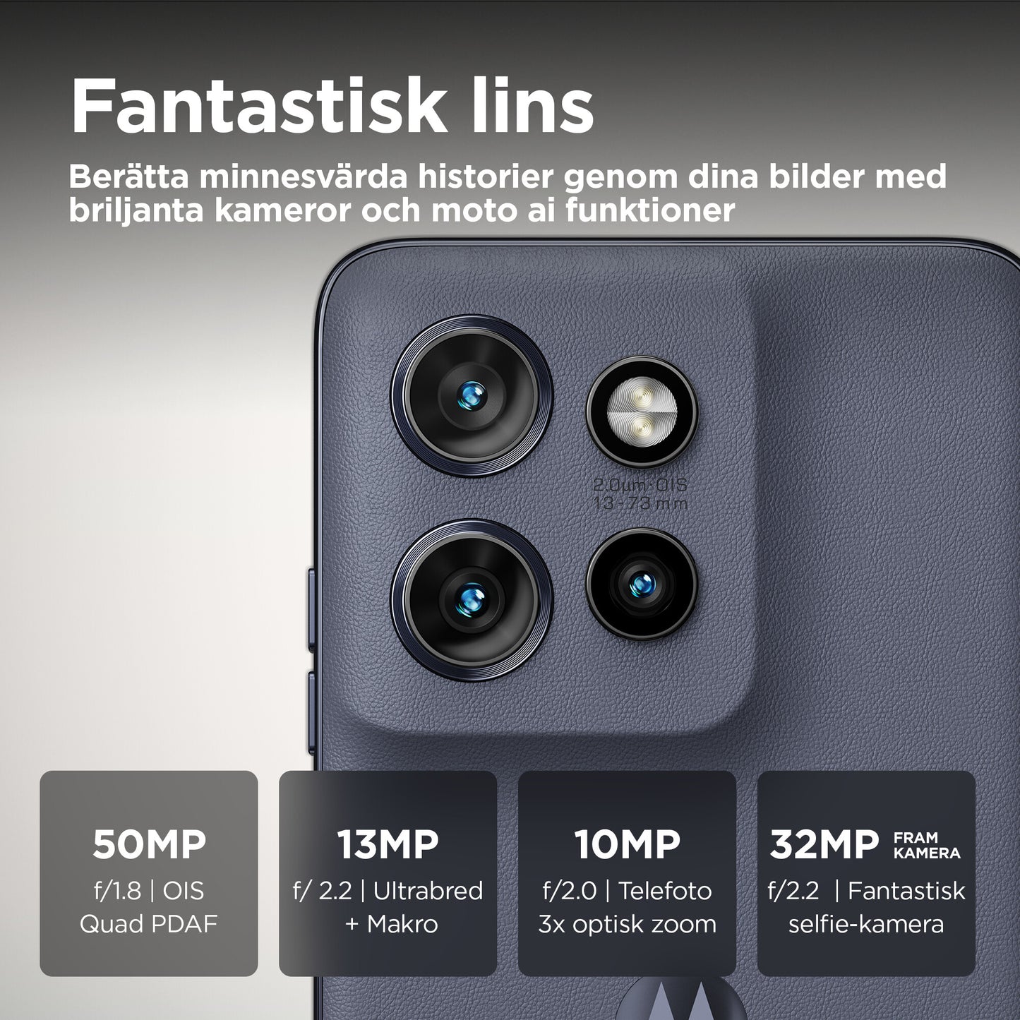 Motorola edge 50 Neo 16,1 cm (6.36") Dubbla SIM-kort Android 14 5G USB Type-C 12 GB 512 GB 4310 mAh Grå