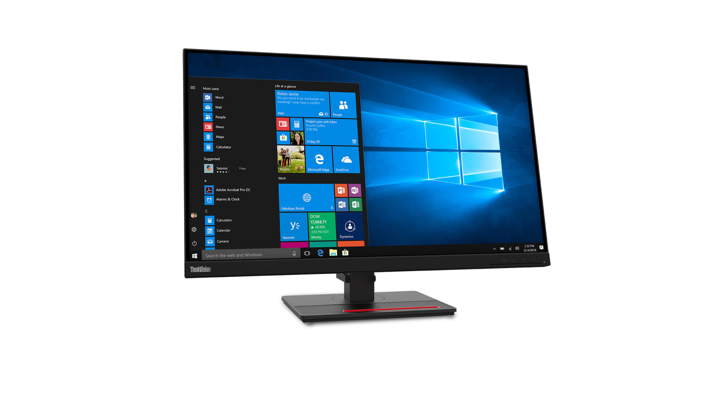 Lenovo ThinkVision T27q-20 LED display 68,6 cm (27") 2560 x 1440 pixlar Quad HD LCD Svart