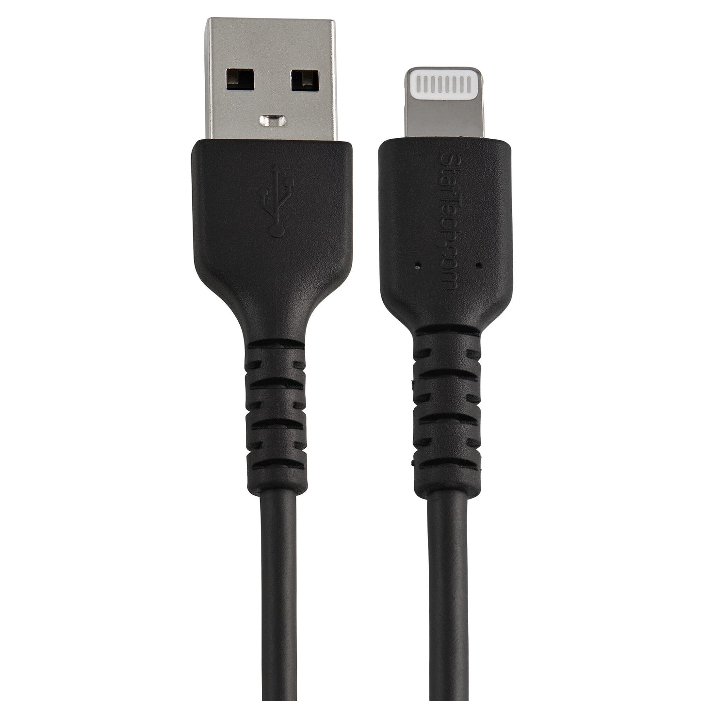 StarTech.com 30cm tålig, svart USB-A till Blixtkabel - Hård, tålig aramifiber USB typ A till Blixtladdare/synkron strömsladd - Apple MFi-certifierad iPad/iPhone 12