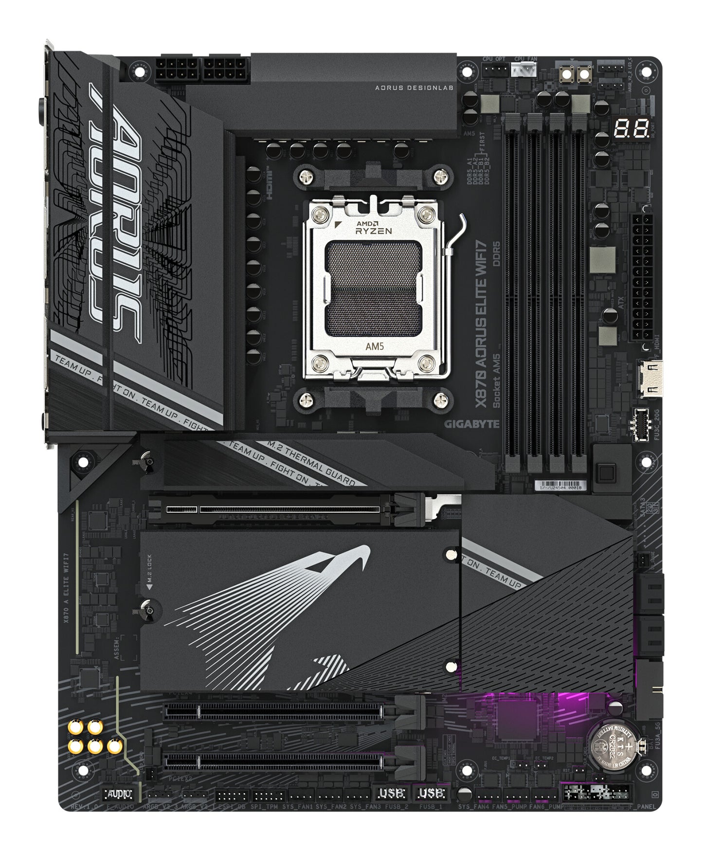 GIGABYTE X870 AORUS ELITE WIFI7 AMD X870 AM5-sockel ATX
