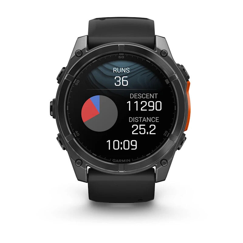 Garmin Fenix 8 3,56 cm (1.4") AMOLED 51 mm Digital 454 x 454 pixlar Pekskärm Grå Wi-Fi GPS