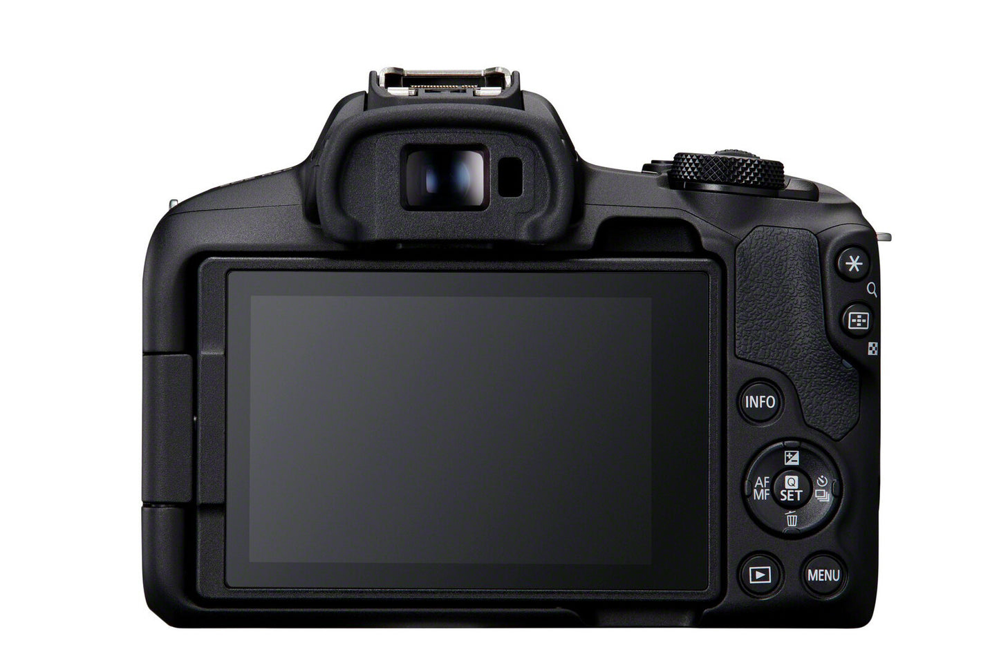 Canon EOS R50, Black + RF-S 18-45mm F4.5-6.3 IS STM Kit MILC 24,2 MP CMOS 6000 x 4000 pixlar Svart