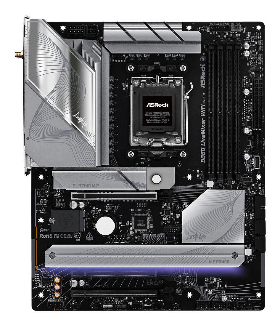Asrock B850 LiveMixer WiFi AMD B850 AM5-sockel ATX
