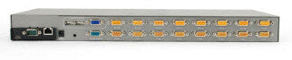 LevelOne KVM-1631 KVM-switchar Rackmontering Svart