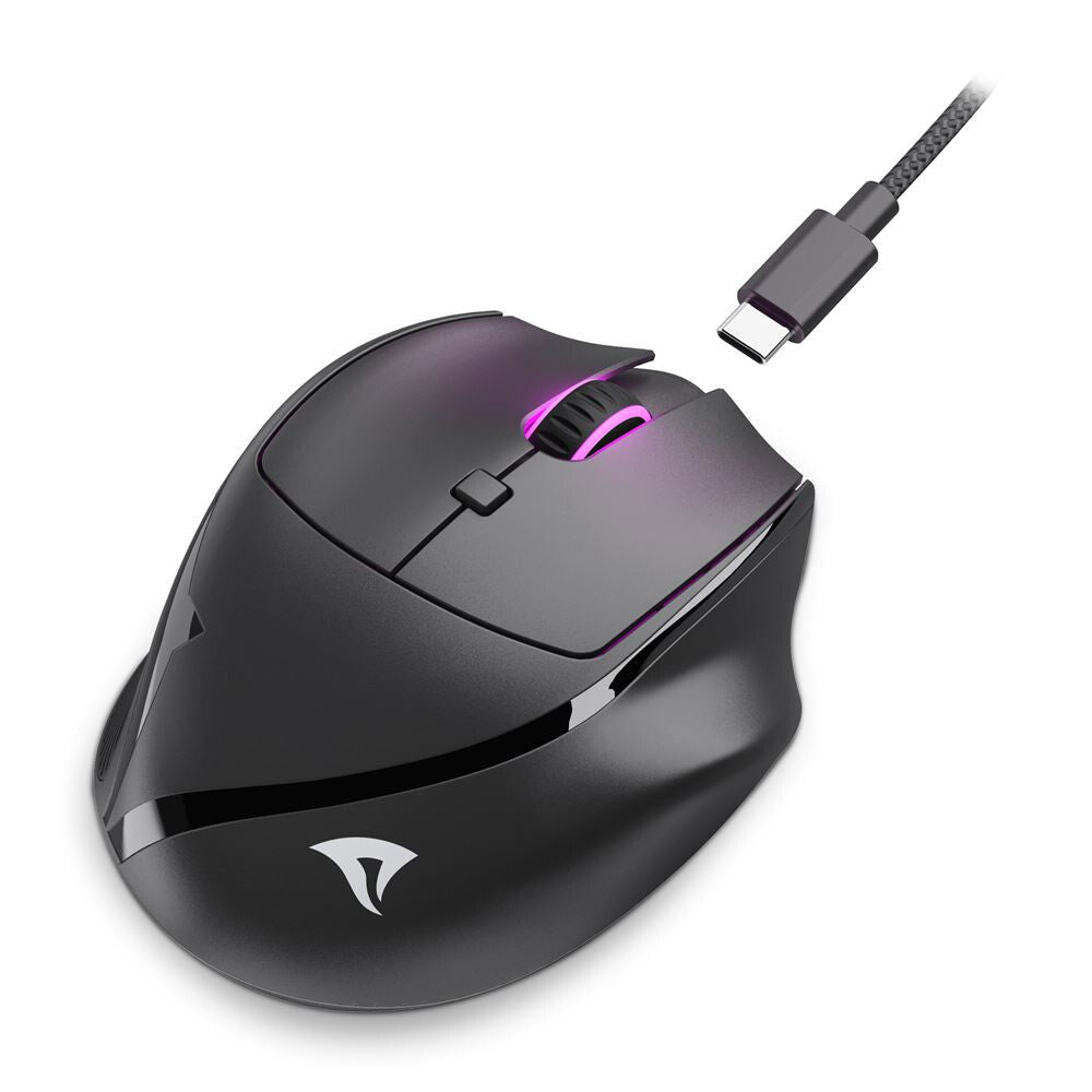 Sharkoon OfficePal M25W datormöss Spela högerhand RF Wireless + USB Type-C Optisk 4000 DPI