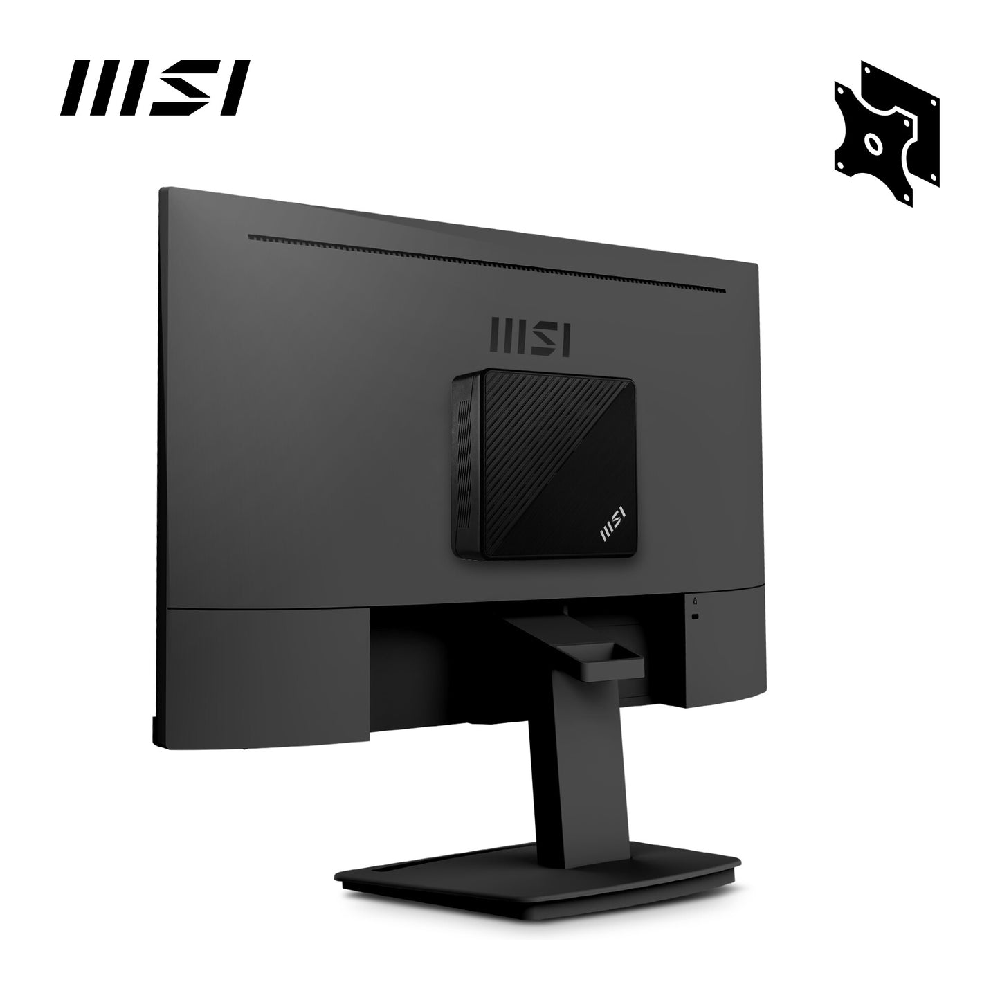 MSI Cubi N ADL-006DE Intel® N N200 4 GB DDR4-SDRAM 128 GB SSD Windows 11 Pro Mini PC Mini-PC Svart