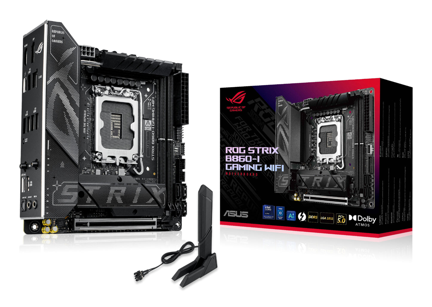 ASUS ROG STRIX B860-I GAMING WIFI Intel B860 LGA 1851 (Socket V1) Mini-ITX