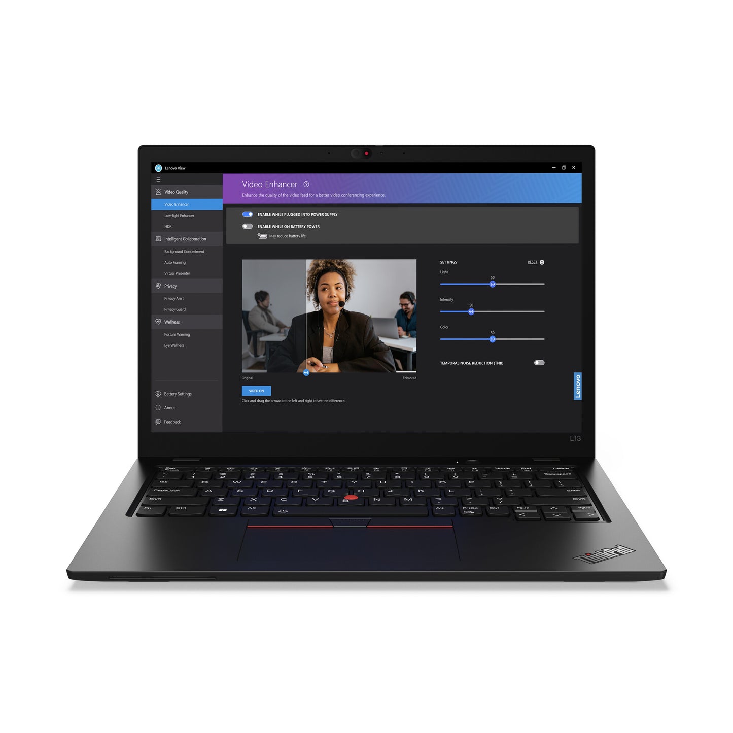 Lenovo ThinkPad L13 Gen 5 (Intel) Intel Core Ultra 5 125U Bärbar dator 33,8 cm (13.3") WUXGA 16 GB LPDDR5-SDRAM 512 GB SSD Wi-Fi 6E (802.11ax) Windows 11 Pro Engelsk Svart