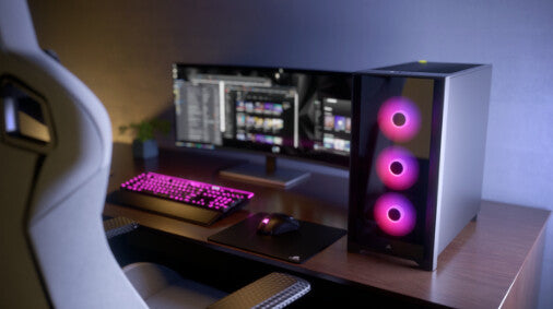 Corsair iCUE 4000X RGB Midi Tower Svart