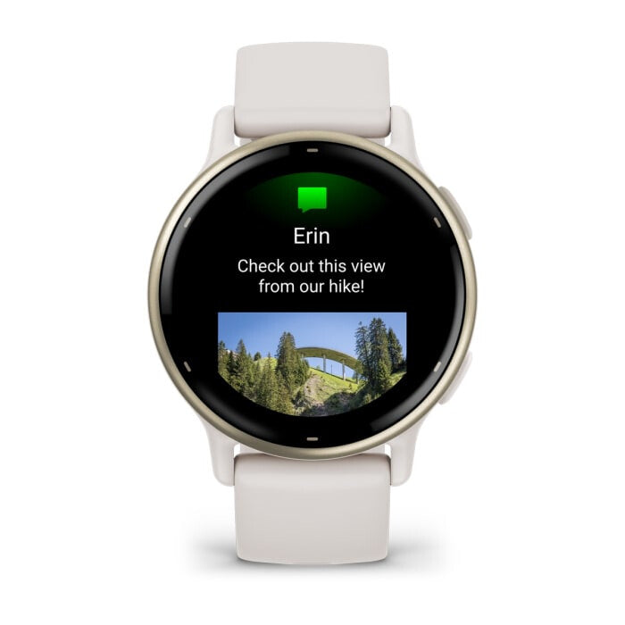 Garmin Vivoactive 5 3,05 cm (1.2") AMOLED 42 mm Digital 390 x 390 pixlar Pekskärm Vit Wi-Fi GPS