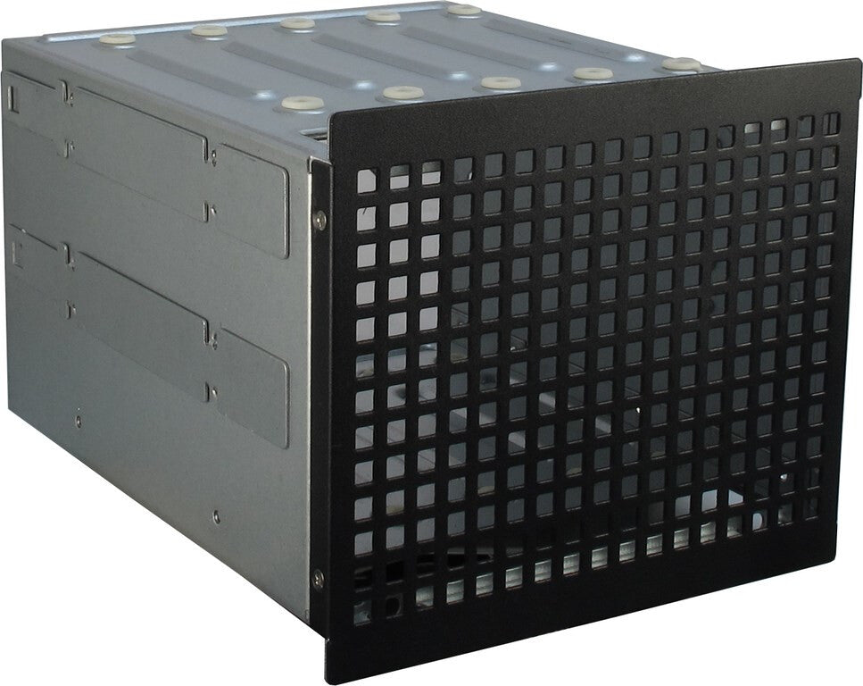 Inter-Tech 3U-30248 Ställning Svart, Rostfritt stål