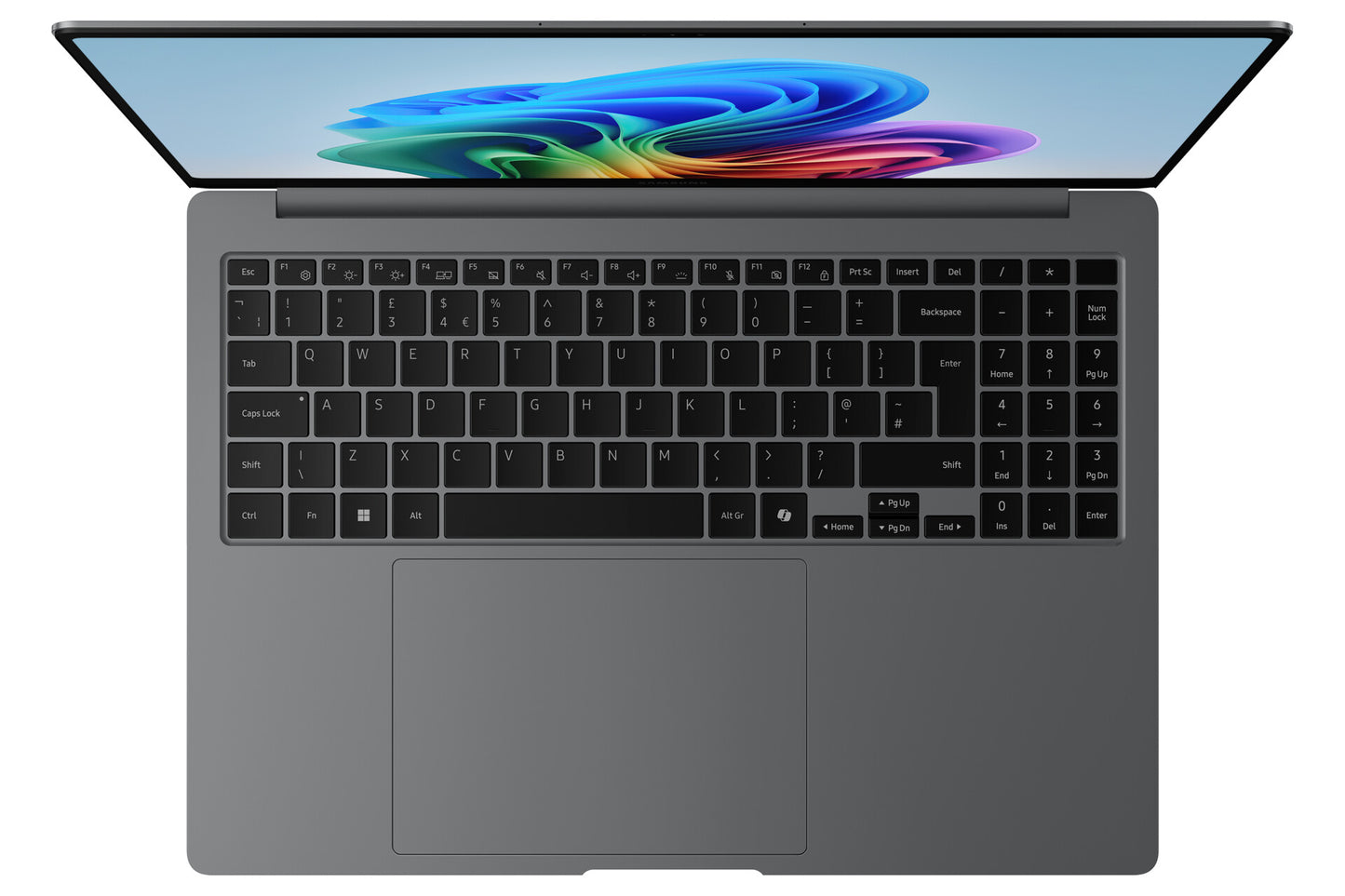 Samsung Galaxy Book5 Pro Intel Core Ultra 5 226V Bärbar dator 40,6 cm (16") Pekskärm WQXGA+ 16 GB LPDDR5x-SDRAM 512 GB SSD Wi-Fi 7 (802.11be) Windows 11 Pro tyska Grå