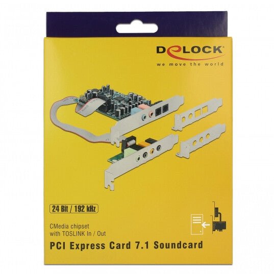DeLOCK 89640 ljudkort Intern 7.1 kanaler PCI-E