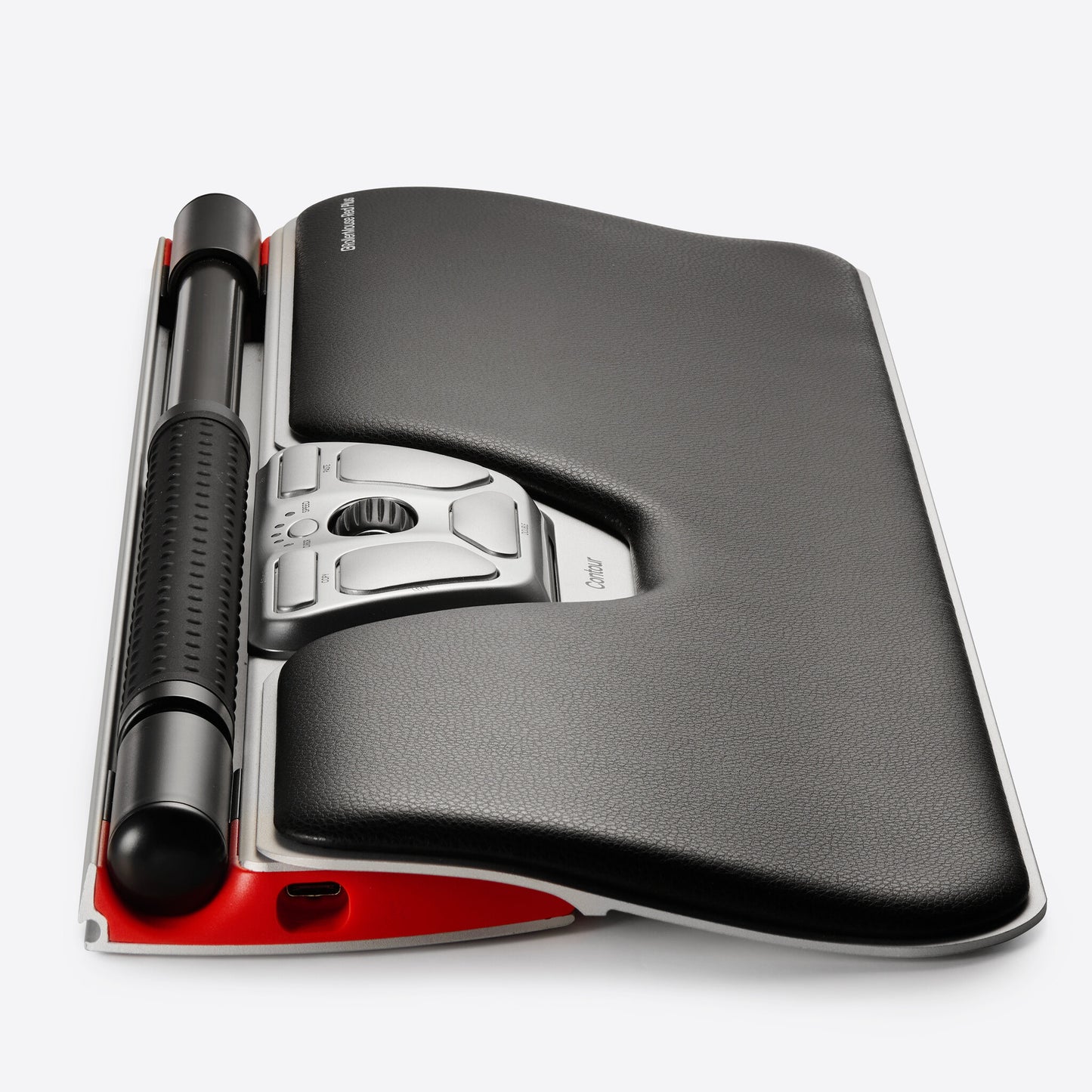 Contour Design RollerMouse Red Plus, tunn klient, trådbunden - central pekenhet- ergonomisk - höger- och vänsterhänt- trådbunden - USB-C