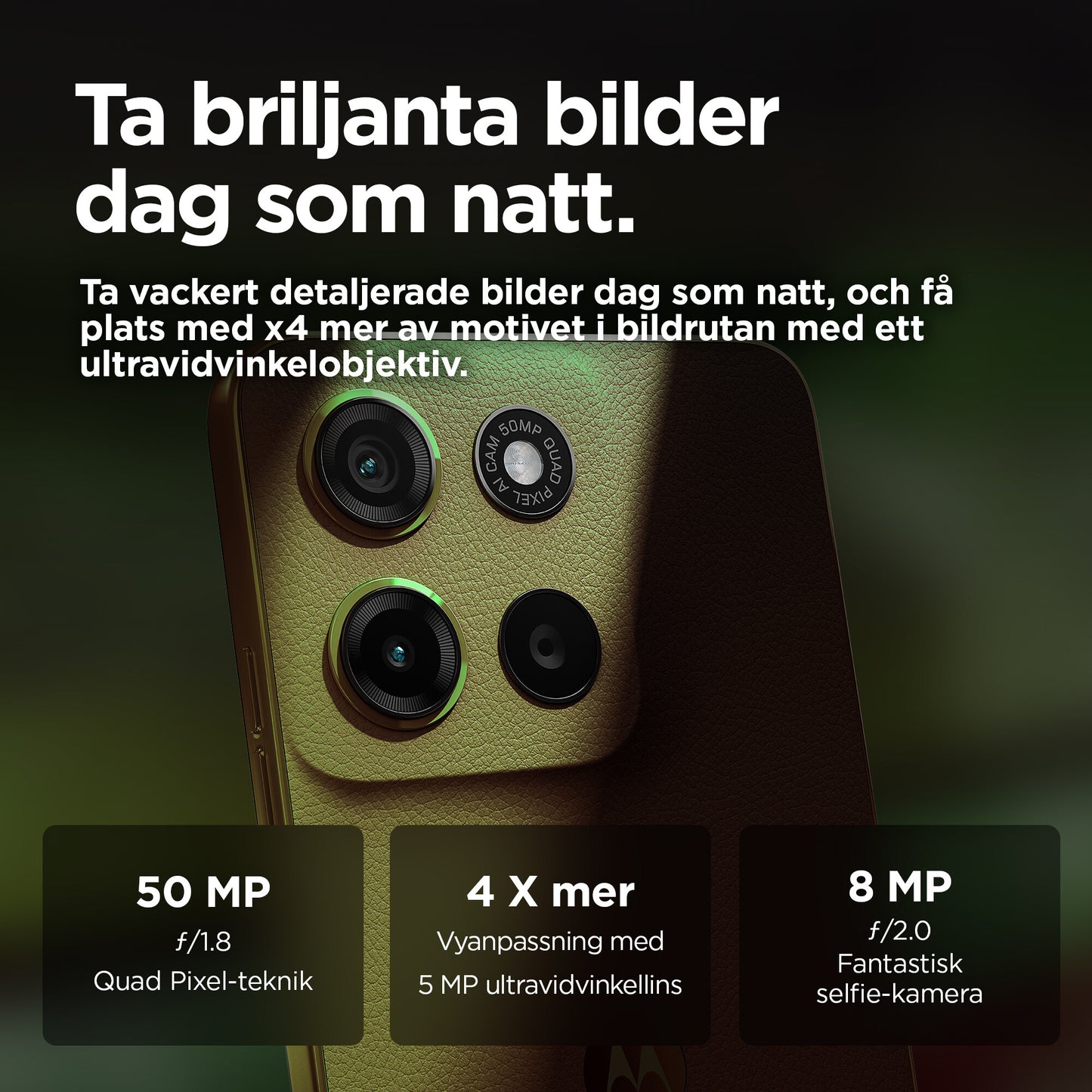 Motorola moto g15 17,1 cm (6.72") Dubbla SIM-kort Android 15 4G USB Type-C 4 GB 128 GB 5200 mAh Grön