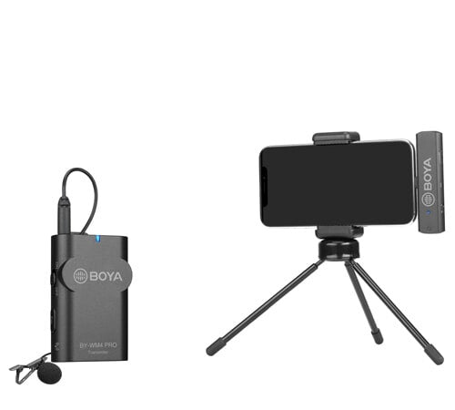 BOYA BY-WM4 PRO-K3 mikrofoner Svart Mikrofon till mobiltelefon/smartphone