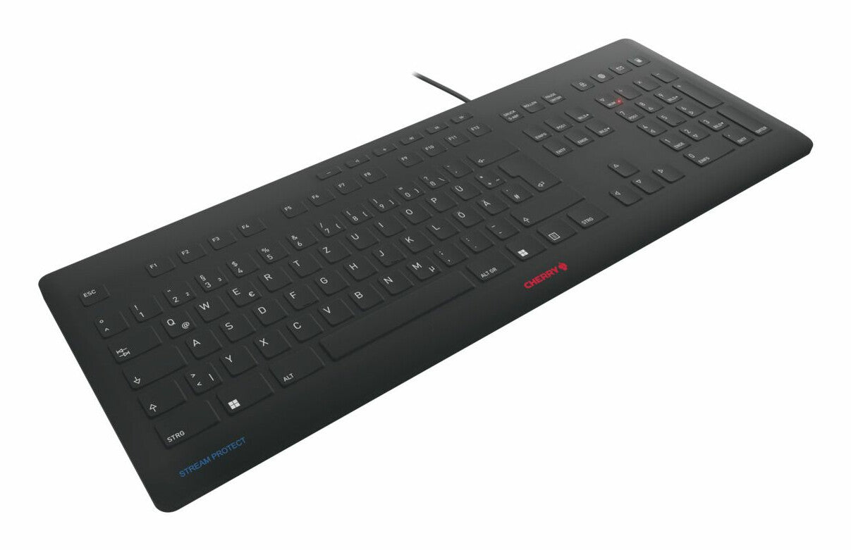 CHERRY JK-8502BE-2 tangentbord Universal USB AZERTY Belgiskt Svart