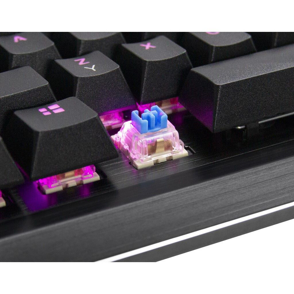 Inter-Tech NK-2000ME tangentbord Spela USB QWERTZ Svart