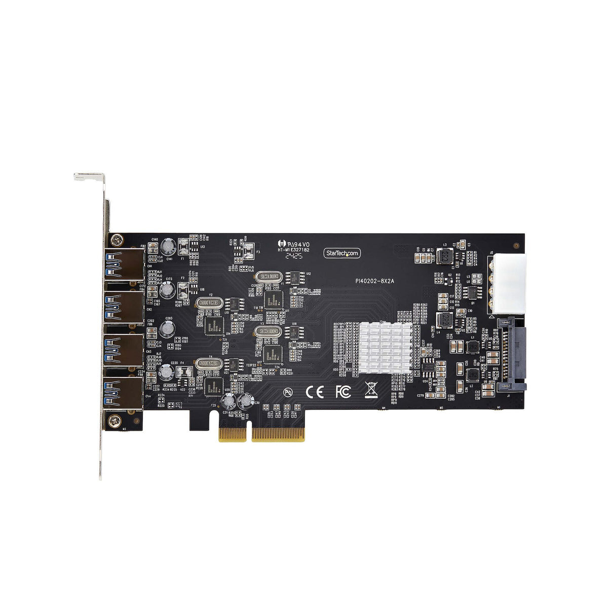 StarTech.com USB PCIe-kort med 4 portar, USB 3.2 5 Gbps, PCI Express-expansionskort med 4x oberoende USB-kontroller, 4x USB-A-portar, Windows/macOS/Linux