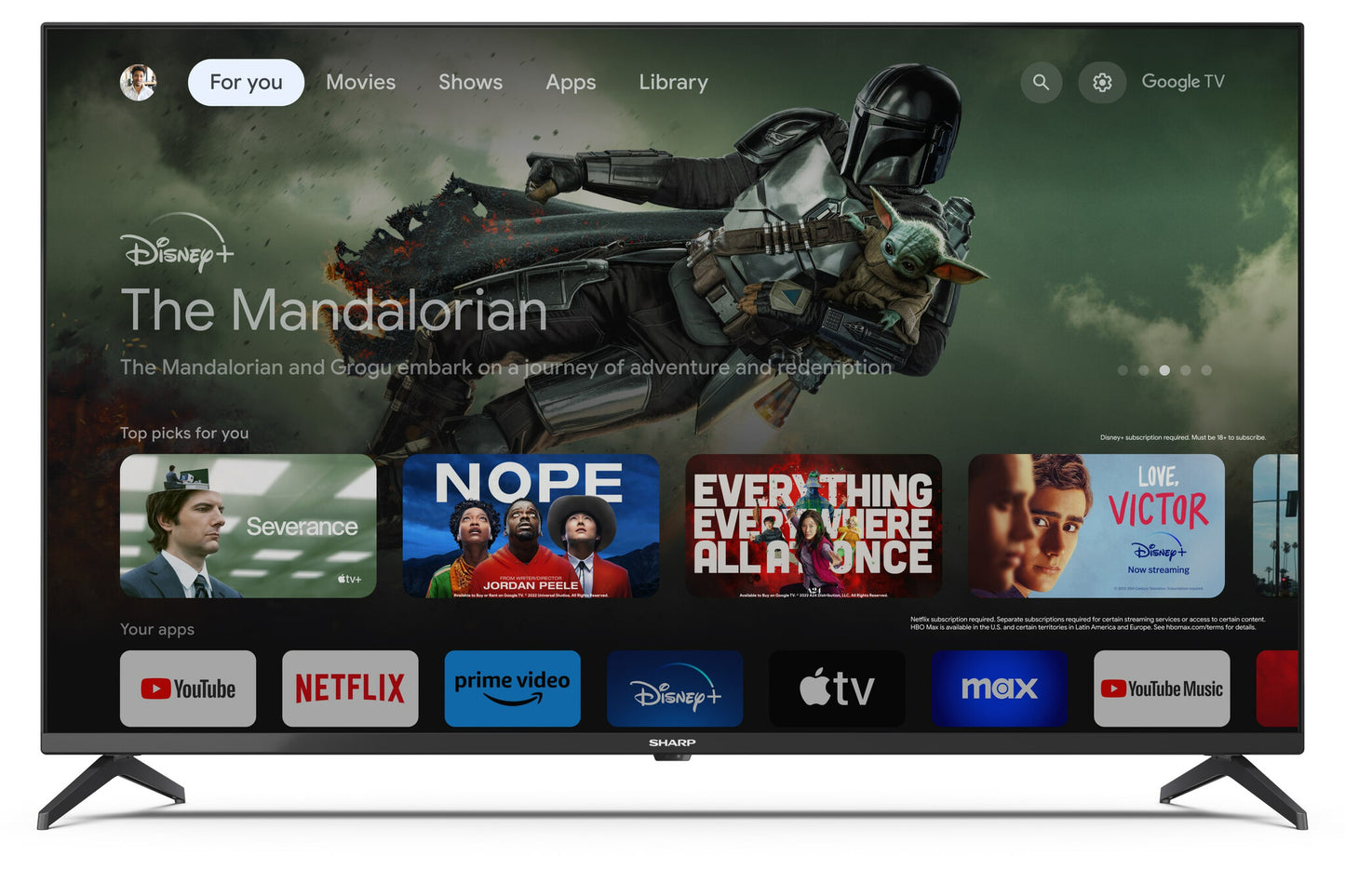 Sharp 43GL4260E TV-apparat 109,2 cm (43") 4K Ultra HD Smart-TV Wi-Fi Svart