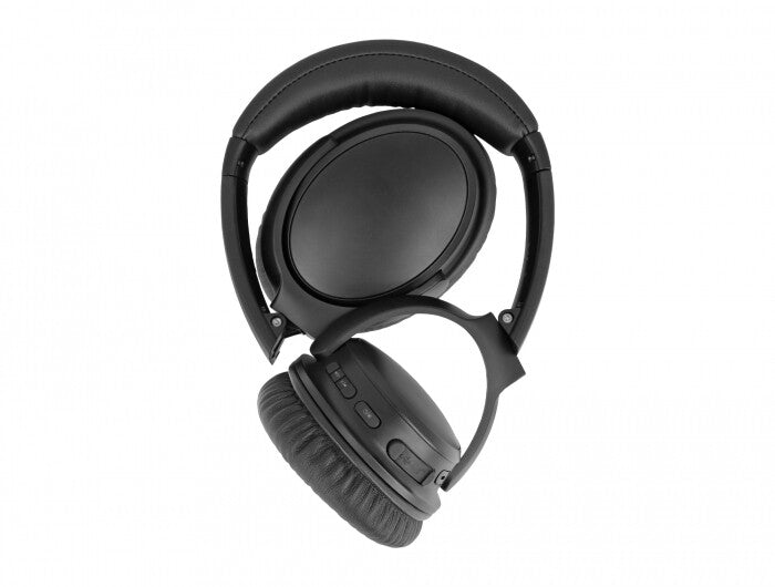 DeLOCK 27181 hörlur och headset Kabel & Trådlös Huvudband Samtal/musik Micro-USB Bluetooth Svart