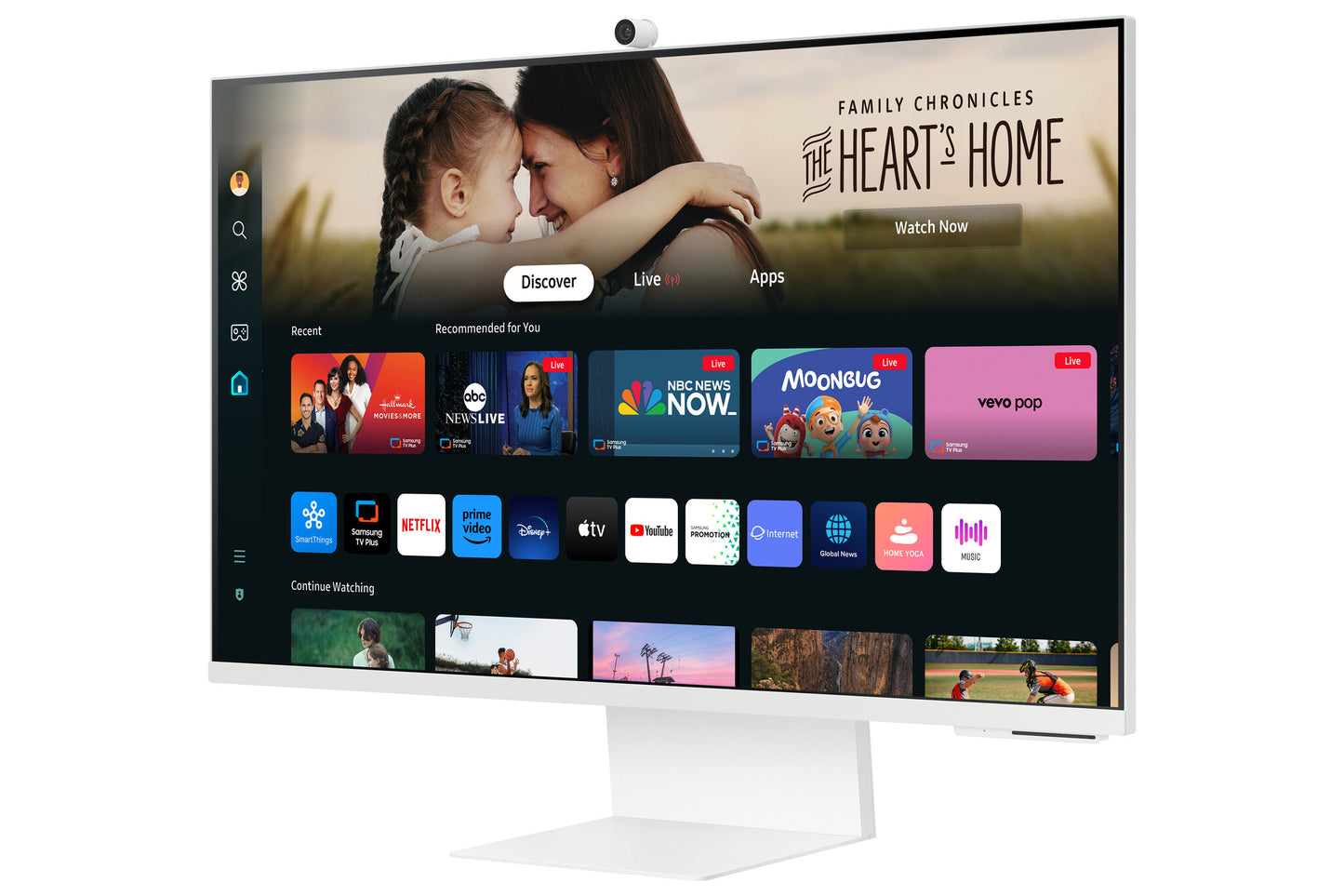 Samsung M80D platta pc-skärmar 81,3 cm (32") 3840 x 2160 pixlar 4K Ultra HD LED Vit