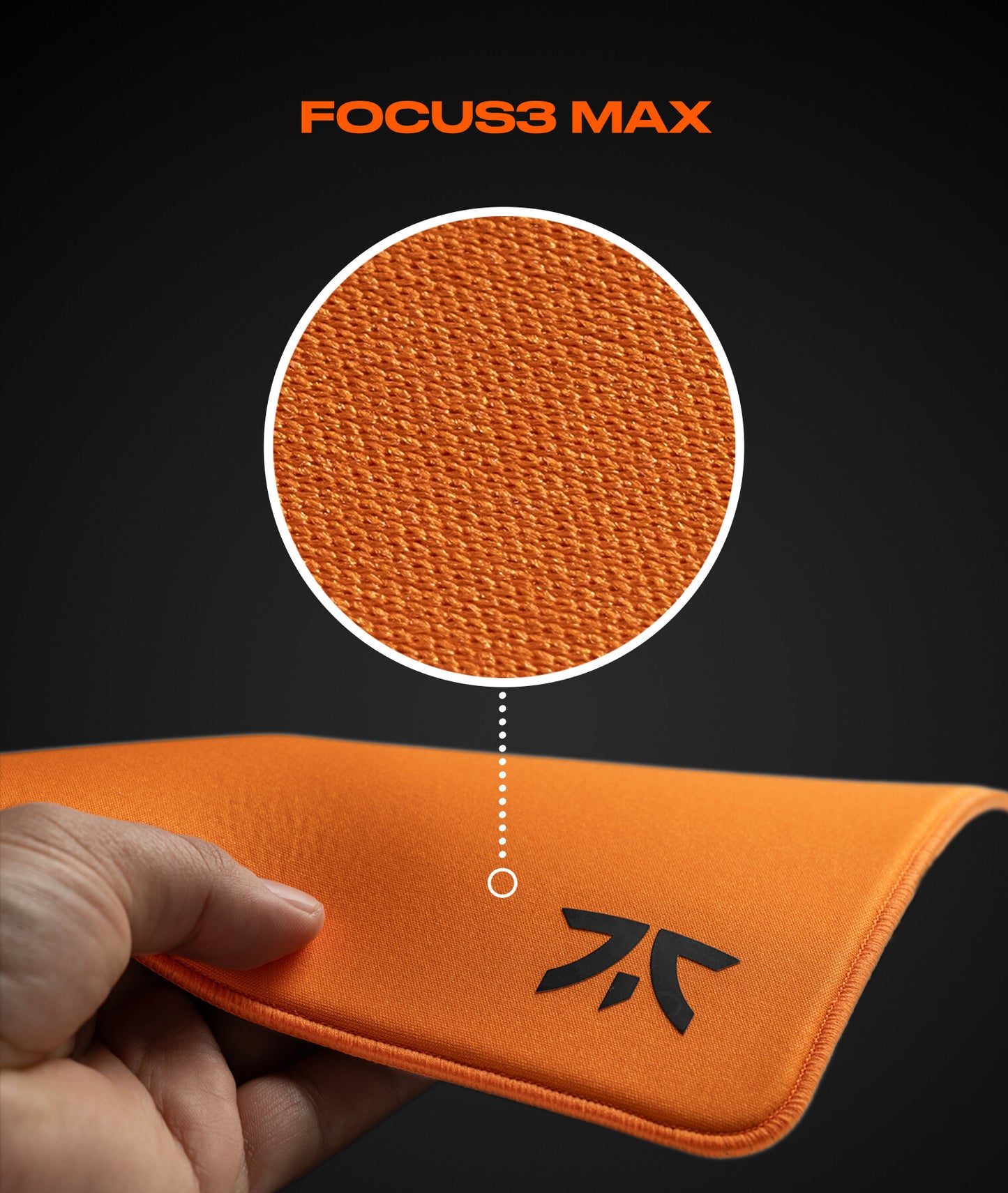 Fnatic Focus3 MAX L Spelmusmatta Orange
