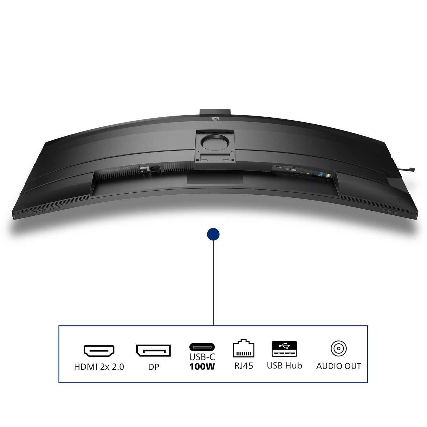Philips 49B2U6903CH/00 platta pc-skärmar 124,5 cm (49") 5120 x 1440 pixlar Dual QHD LCD Grå