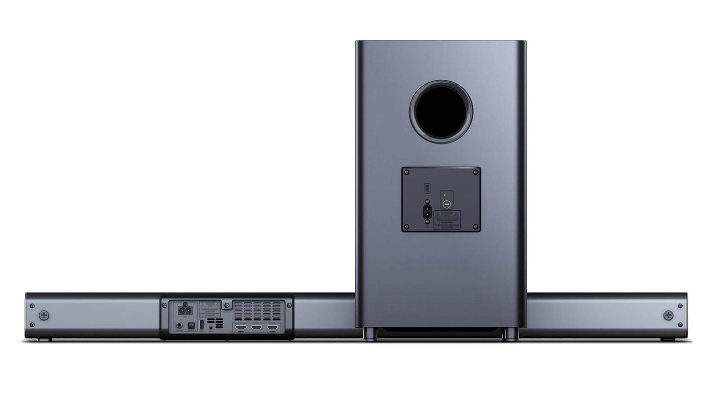 Sharp HT-SBW460 soundbar-högtalare Metallisk 3.1 kanaler 440 W