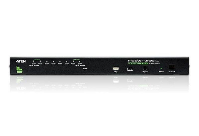 ATEN 8-portars PS/2-USB VGA KVM-switch med kedjekopplingsport och stöd för USB-kringutrustning