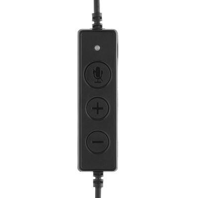 MediaRange MROS304 hörlur och headset Kabel Huvudband Kontor/callcenter Svart, Silver