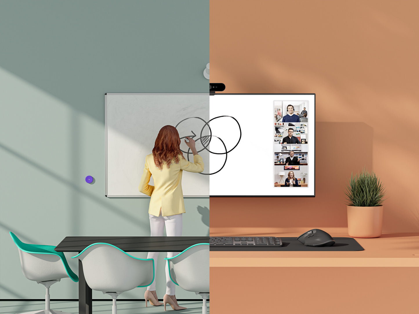 Logitech Scribe Vit 1920 x 1080 pixlar 15 fps