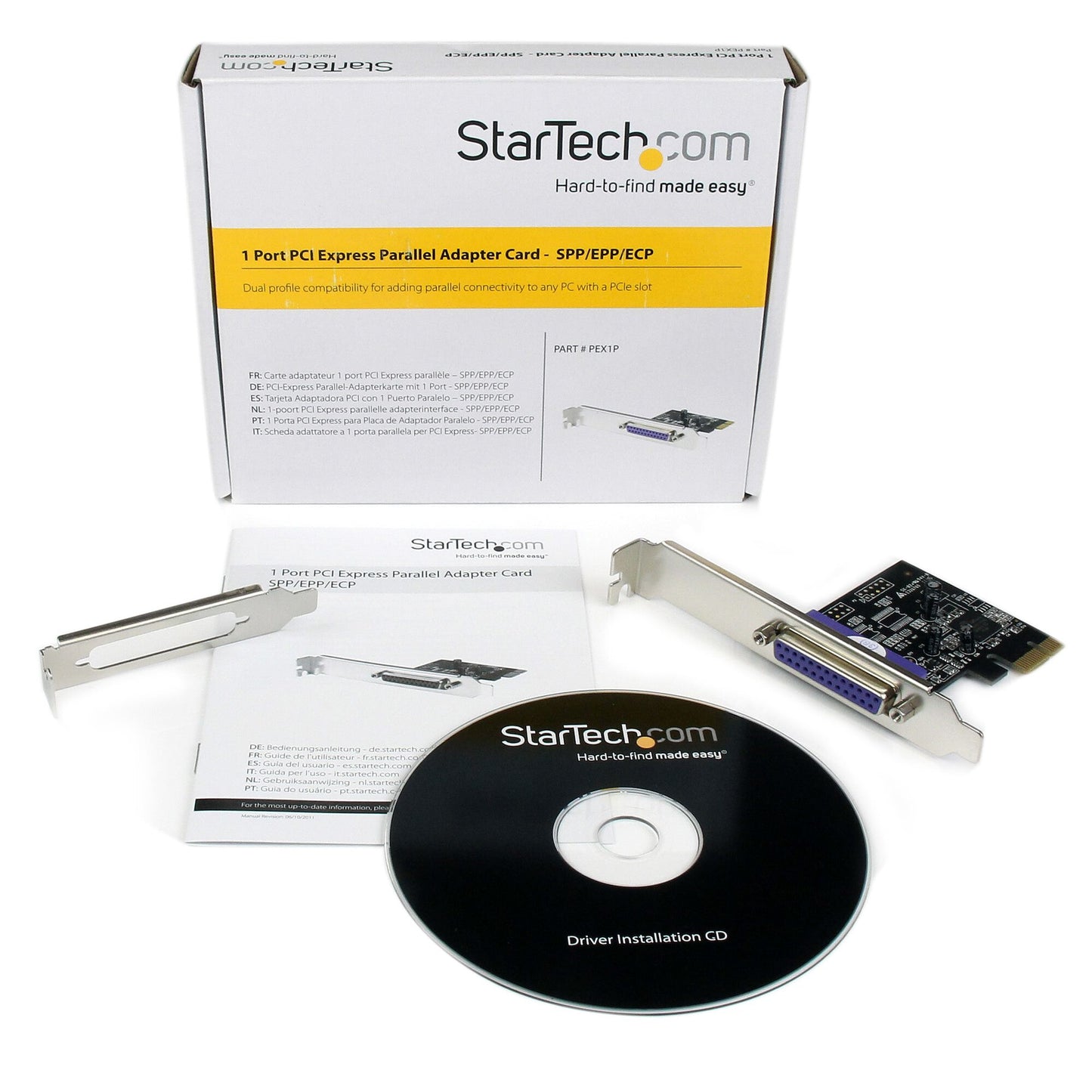 StarTech.com PEX1P2 nätverkskort/adapters Intern Parallel