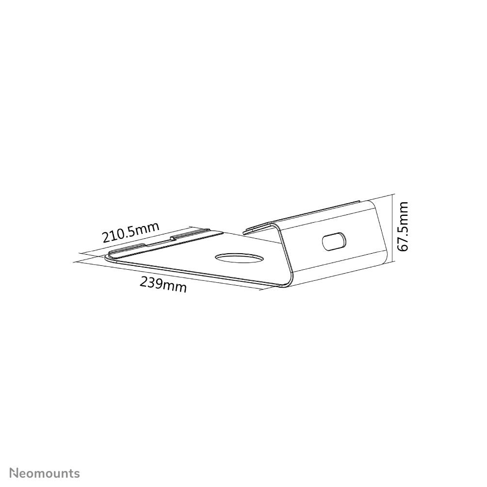 Neomounts NSLS025 Ställ för bärbara datorer Ställ till bärbara datorer Silver 43,2 cm (17")