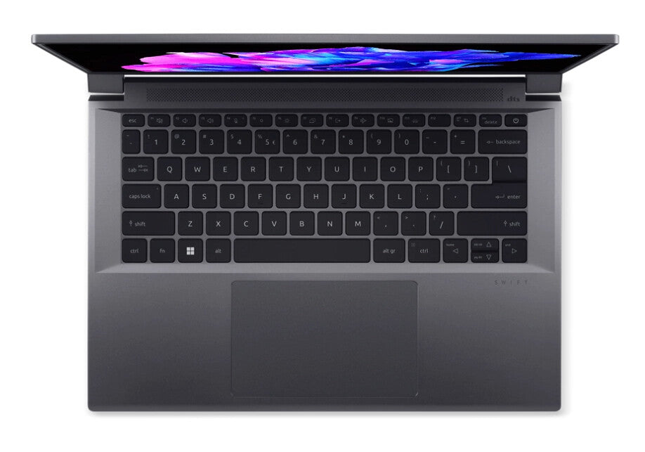 Acer Swift SFX14-71G-77BA Intel® Core™ i7 i7-13700H Bärbar dator 36,8 cm (14.5") 2.8K 16 GB LPDDR5-SDRAM 1 TB SSD NVIDIA GeForce RTX 4050 Wi-Fi 6E (802.11ax) Windows 11 Home Grå