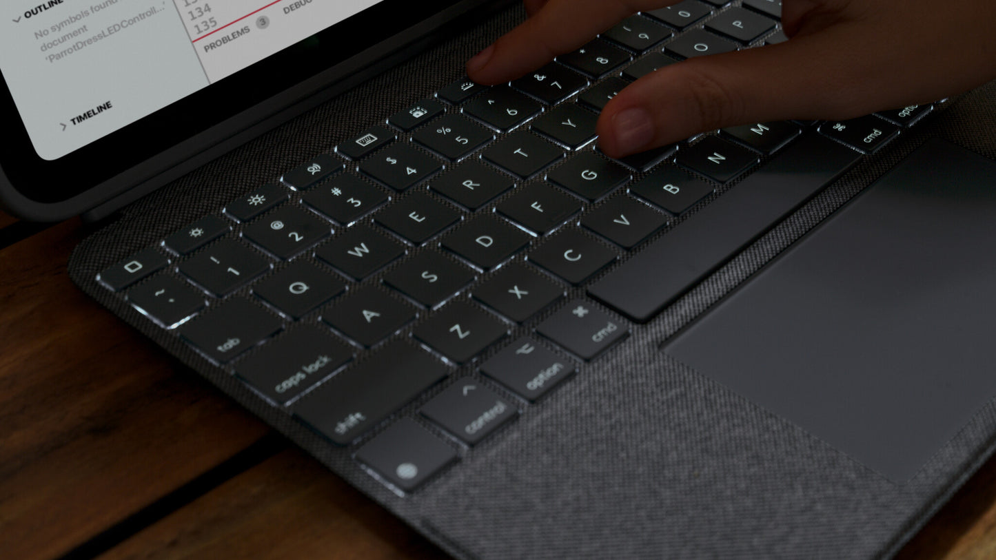 Logitech 920-011382 tangentbord för mobila enheter QWERTY Amerikanskt internationellt Smart Connector Grå