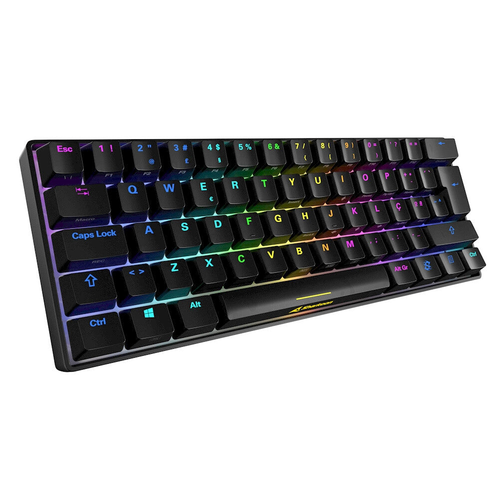 Sharkoon SGK50 S4 tangentbord Spela USB QWERTY Portugisisk Svart