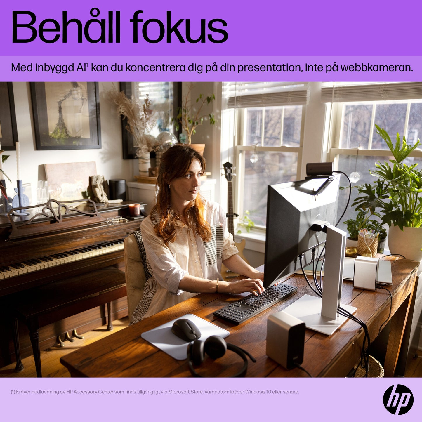 HP 965 4K-webbkamera för streaming